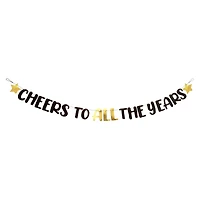 12 Pack: 6ft. Black & Gold All The Years Banner by Celebrate It™