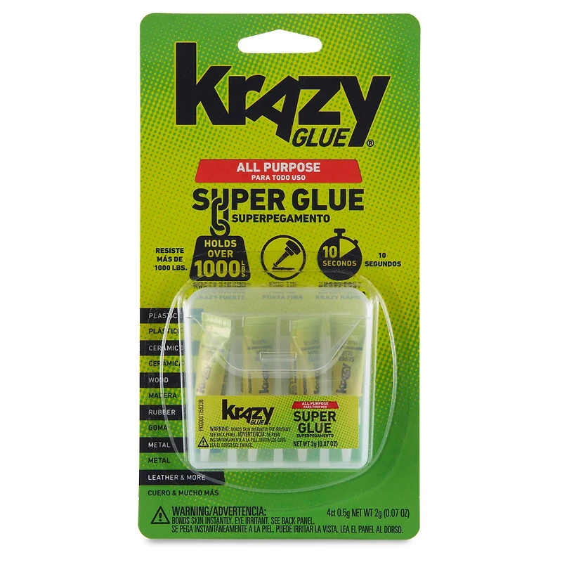 12 Packs: 4 ct. (48 total) Krazy Glue® All Purpose Super Glue Singles