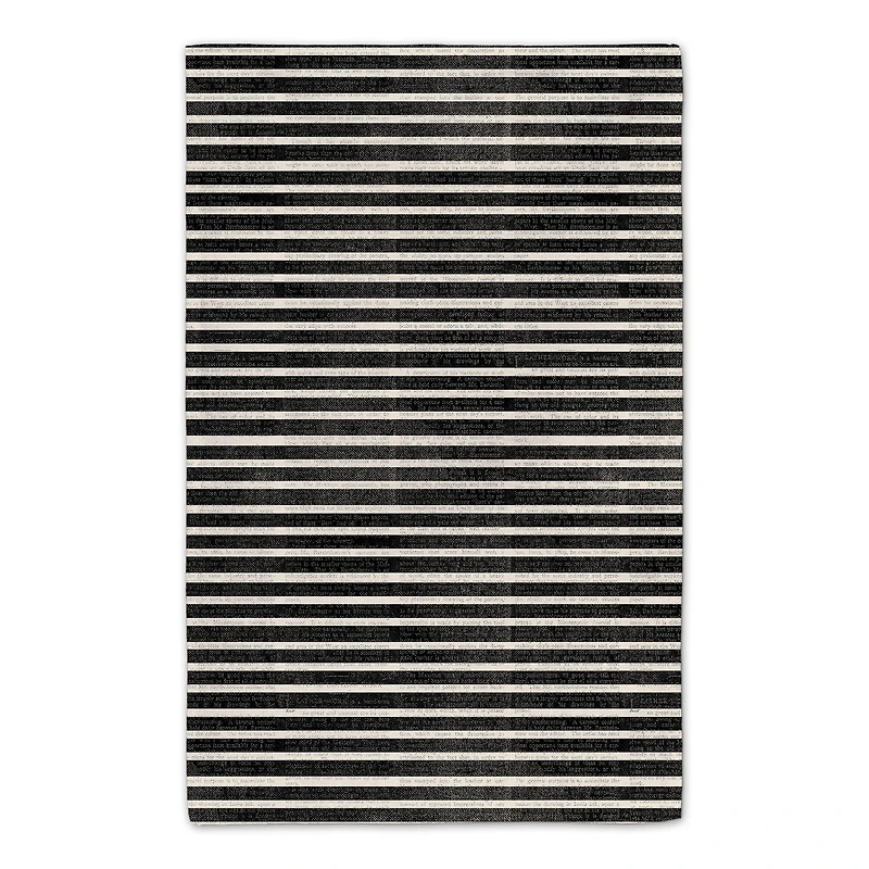 Halloween Date Newspaper Distressed Tea Towel Set