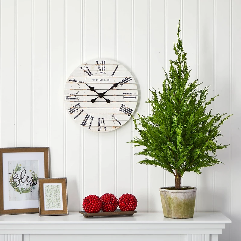 3.5ft. Unlit Cedar Pine Natural Look Artificial Christmas Tree