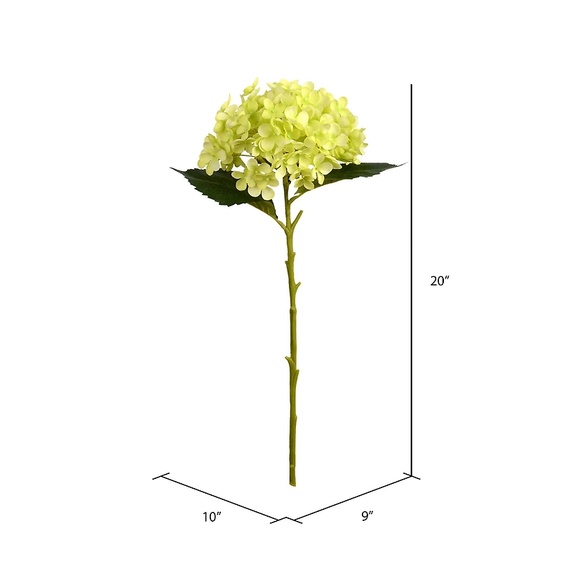 3 Pack: Green Hydrangea Stem