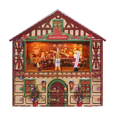 16" Animated & Musical Santa's Workshop Advent Calendar