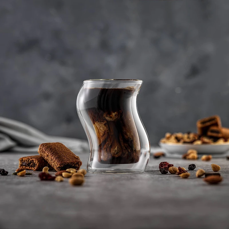 JoyJolt® 8oz. Pivot Double Wall Coffee Glasses, 4ct.