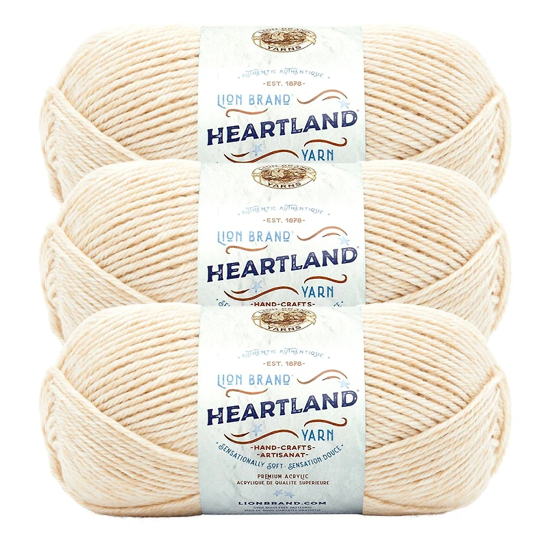 3 Pack Lion Brand® Heartland® Solid Yarn