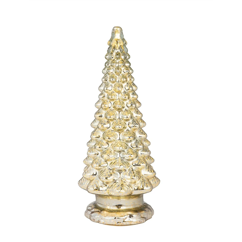 Mr. Christmas 16" Mercury Glass Tree with Twinkling Lights