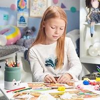 Arteza® Kids Safari Clay By Numbers Kit, 56 pcs