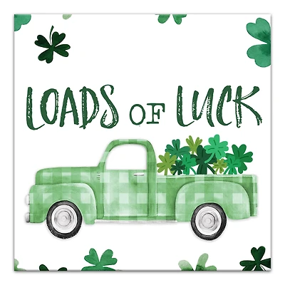 Loads Of Luck Truck 12" x 12" Canvas Wall Art