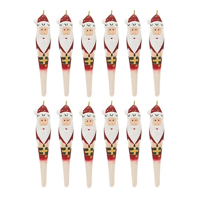 12ct. Santa Drop Ornament