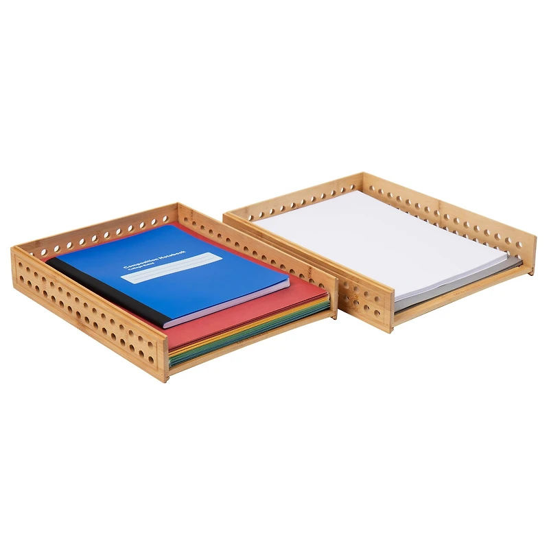 Mind Reader Lattice Collection Rayon from Bamboo Paper Trays, 2ct.