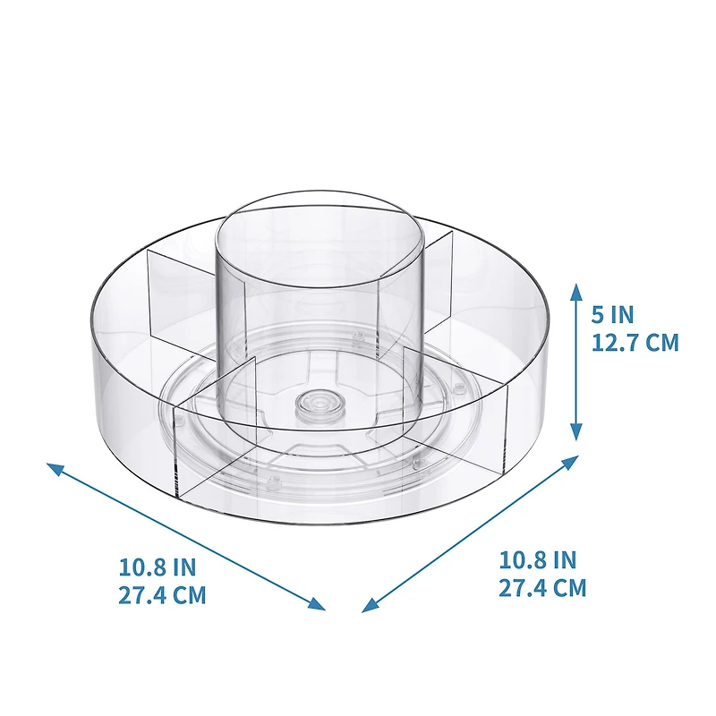 11" Clear Rotating Storage Tray by Simply Tidy®
