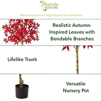 4ft. Autumn Maple Artificial Fall Tree
