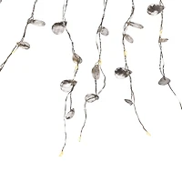 LED Lighted Willow Branch Christmas Spray - 40" - Silver - Warm White