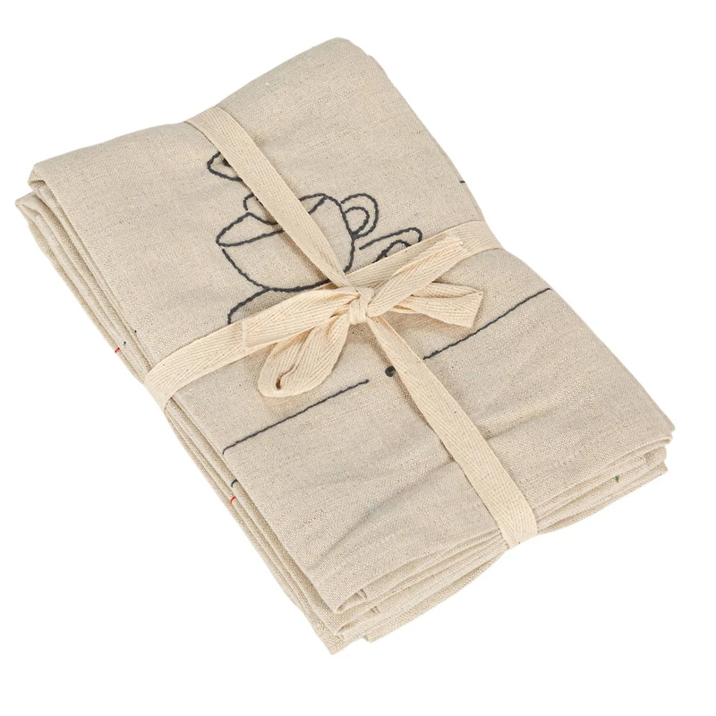 Hello Honey® Coffee Mug Linen & Cotton Blend Tea Towels, 4ct.