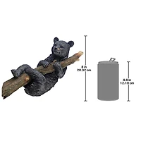 Design Toscano 17" Up a Tree Hanging Black Bear Cub Sculpture
