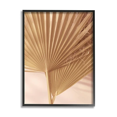 Stupell Industries Two Palm Fronds Sun Bleached Photography Tropical Plants Framed Wall Art