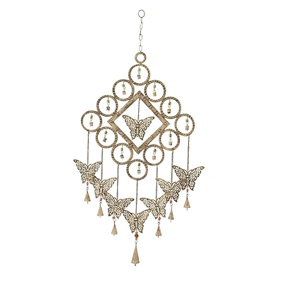 Brass Butterflies Metal Eclectic Windchime