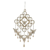 Brass Butterflies Metal Eclectic Windchime