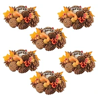 8.25" Mixed Pinecone Berry Votive Holders, 6ct.