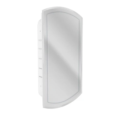 Head West Beveled Arched 16" x 30" Recessed Medicine Cabinet Accent Vanity Mirror