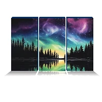 ArtSkills® Brilliant Art Northern Lights Triptych Stretched Canvas Diamond Painting Kit