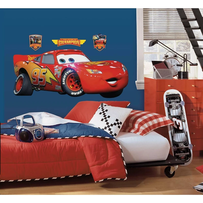RoomMates Cars Lightning McQueen Peel & Stick Giant Decal