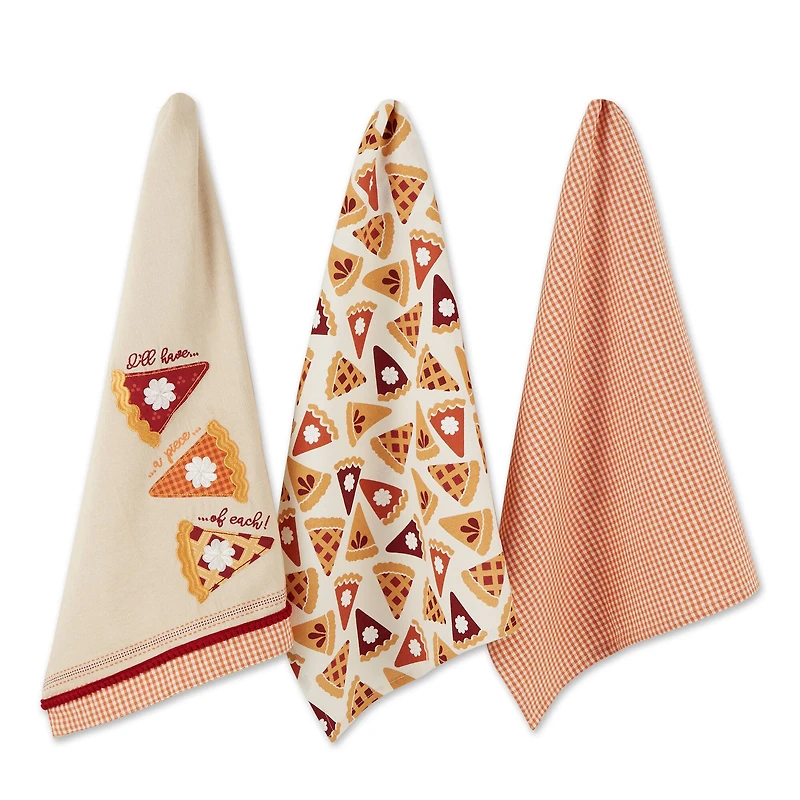 DII® Pie Slice Dishtowel Set