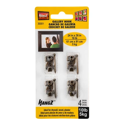 HangZ™ 10lb. Gallery Picture Hooks