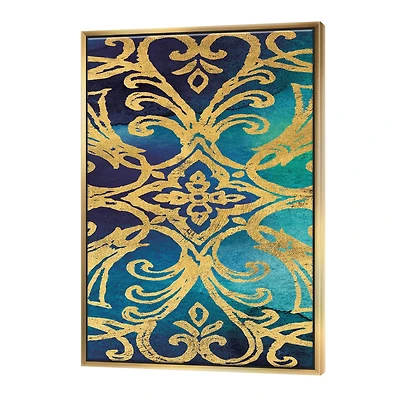 Designart - metallic Glam Indigo Form I