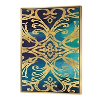 Designart - metallic Glam Indigo Form I