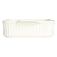 Hello Honey® 10.25" White Cooking Sentiment Stoneware Baker 