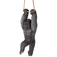 Design Toscano 24" Swinging Great Ape Jungle Monster Hanging Gorilla Sculpture