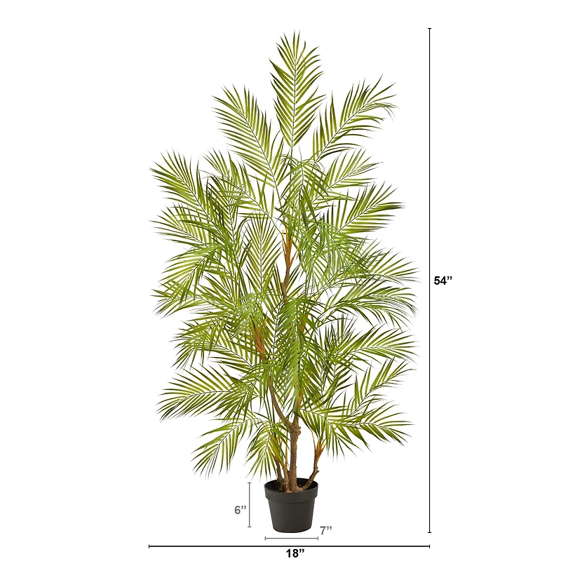 4.5ft. Potted Areca Artificial Palm Tree