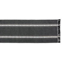DII® 72" Dobby Striped Fringe Ribbed Table Runner