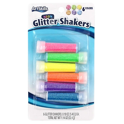 ArtSkills® 6 Color Neon Glitter Shaker Set