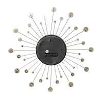 Gold Glam Metal Wall Clock