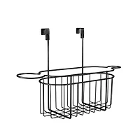 Bath Bliss Black Over the Cabinet Hair Tool Organizer