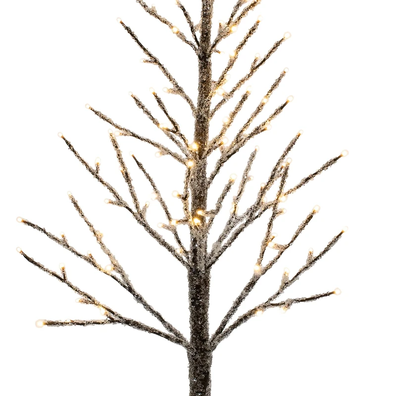 4ft. Deep Brown LED Icy Twig Tree