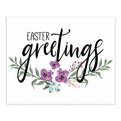 Easter Greetings Tabletop Canvas Art