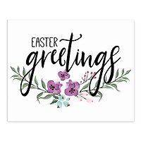 Easter Greetings Tabletop Canvas Art
