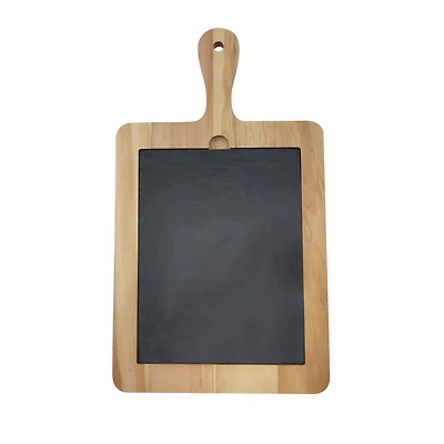 6 Pack: 14" Pinewood & Slate Cutting Board with Removable Insert by Make Market®