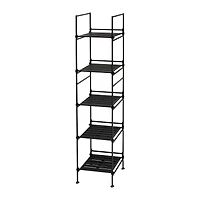 Organize It All Espresso 5 Tier Square Freestanding Shelf