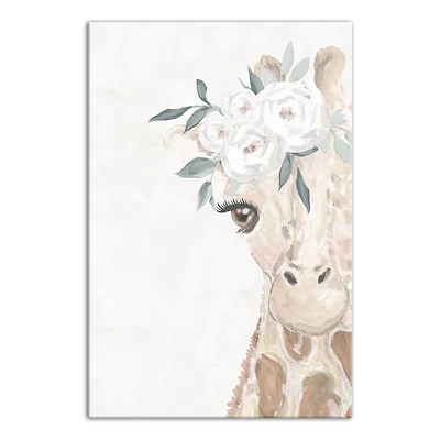 Baby Giraffe 16" x 24" Canvas Wall Art