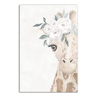 Baby Giraffe 16" x 24" Canvas Wall Art