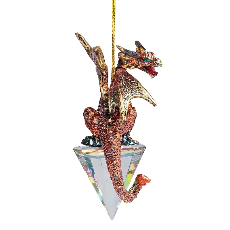 Design Toscano Diamond Dragon 2019 Gothic Holiday Ornament