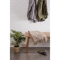 DII® Stone Checked Plaid Throw