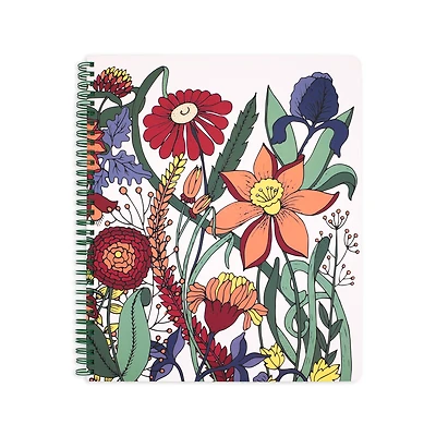 Steel Mill & Co.® Garden Floral Large Spiral Notebook