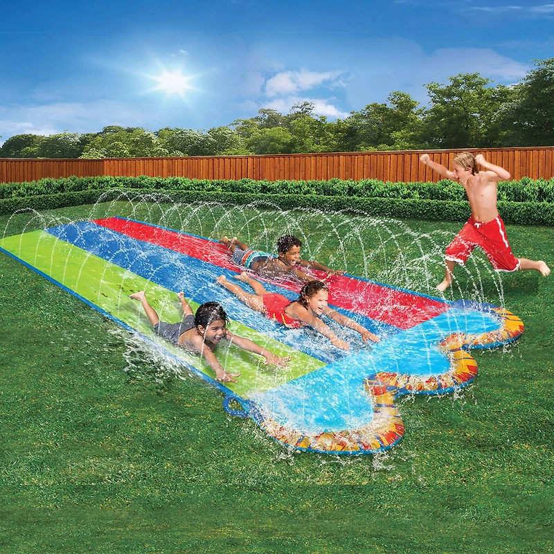 Banzai® 16ft. Kids Triple Racer Water Slide