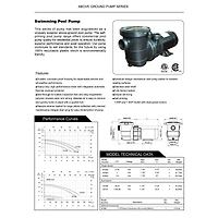Self-Priming Above-Ground Swimming Pool 0.75 HP Pump