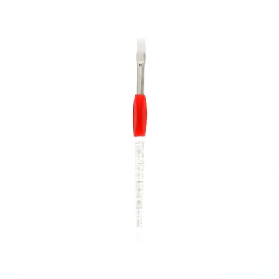 Princeton™ Red Hat™ White Synthetic Sable Flat Shader Brush