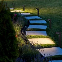 Glitzhome® 15" Solar Powered LED Pathway Ground Lights Set